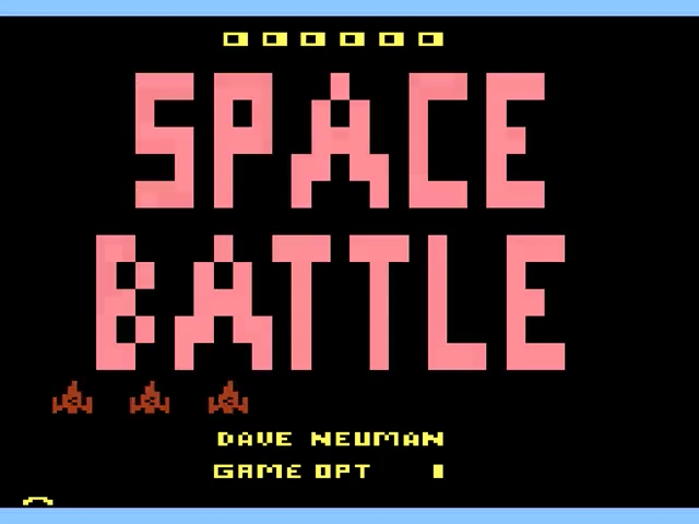 Space Battle (Homebrew) — Title screen